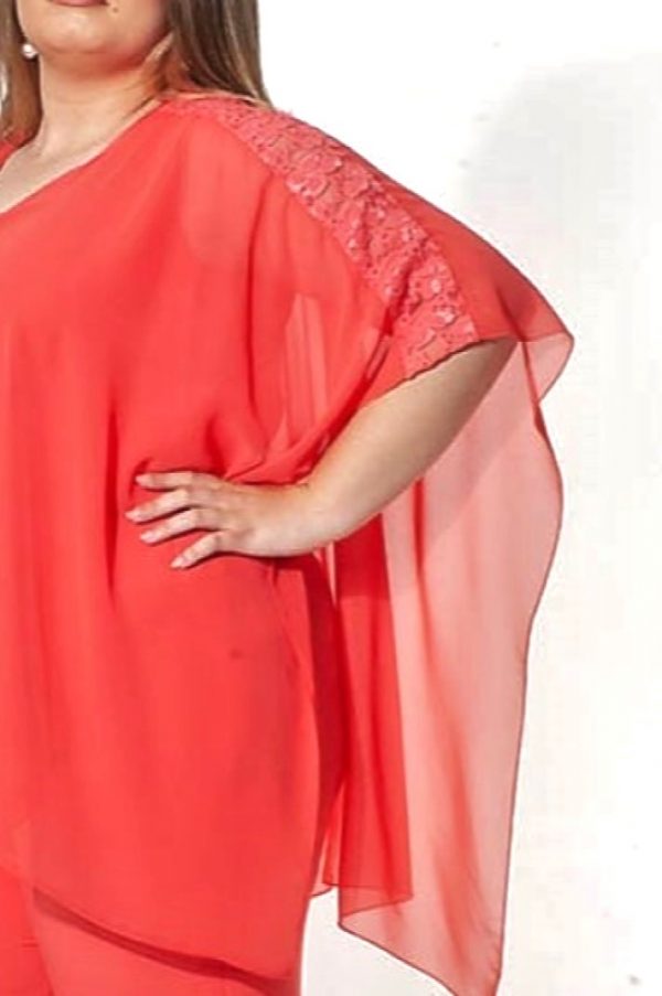 Ολόσωμη φόρμα ελαστική βισκόζη καί μουσελίνα